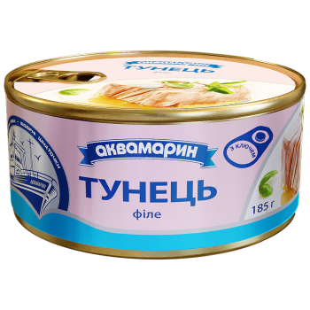 Тунець Аквамарин філе 185г