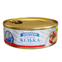 Кiлька Аквамарин балтiйська нерозiбрана обсмажена у томатному соусі 200г