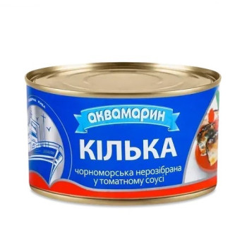 Кілька Аквамарин Істок нерозібрана томатному соусі 230г