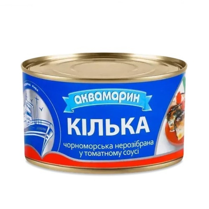 Кілька Аквамарин Істок нерозібрана томатному соусі 230г