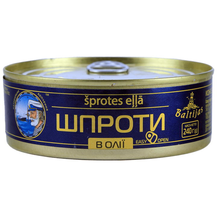 Шпроти в олії ж/б Baltijas 240 г