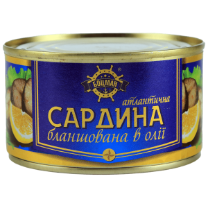 Сардина Боцман атлантична бланшована в олії 240 г