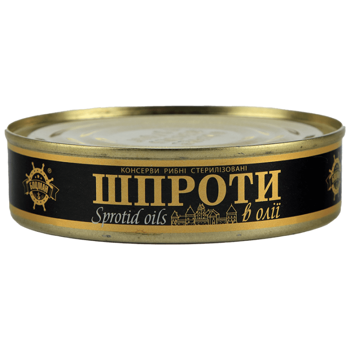 Шпроти Боцман в олії 160 г