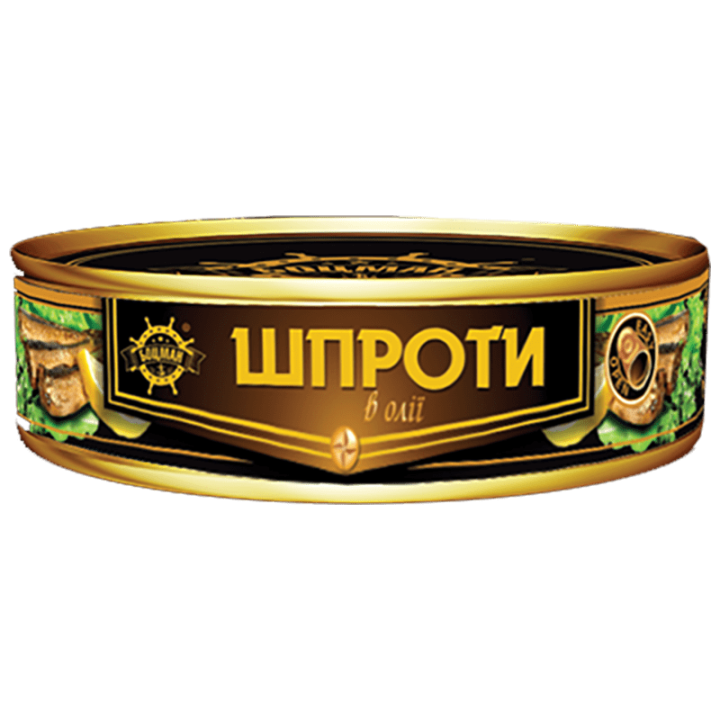 Шпроти Боцман в олії 160 г