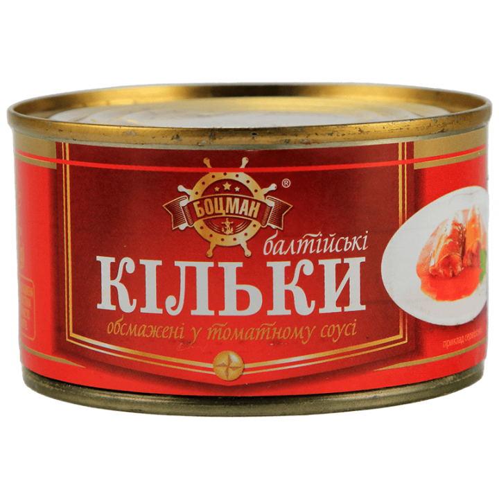 Кільки Боцман балтійські у томатному соусі 230 г