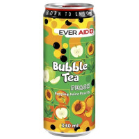 Напій безалкогольний EVER AID Bubble Tea Peach, з/б, 0,33 л