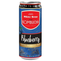 Напій безалкогольний сильногазований Mikki Brew Kombucha Blueberry, з/б, 0,33 л