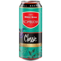 Напиток безалкогольный сильногазированный Mikki Brew Kombucha Classic, ж/б, 0,5 л