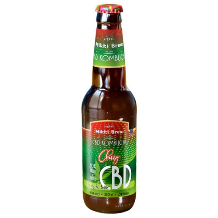 Напиток безалкогольный Mikki Brew CBD Kombucha Cherry, стекло, 0,35 л