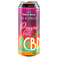 Напій безалкогольний Mikki Brew CBD Kombucha Passion Fruit, з/б, 0,5 л