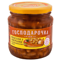 Квасоля з овочами "Господарочка" в домашньому соусі 460 г (4820024797801)