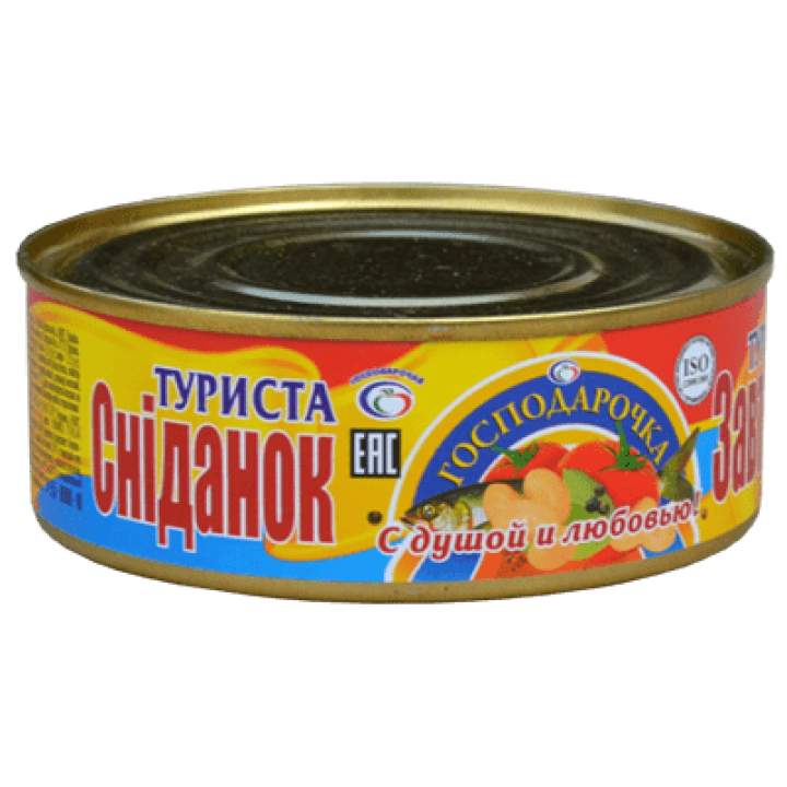 Рибні консерви "Господарочка" Сніданок туриста №3 250 г