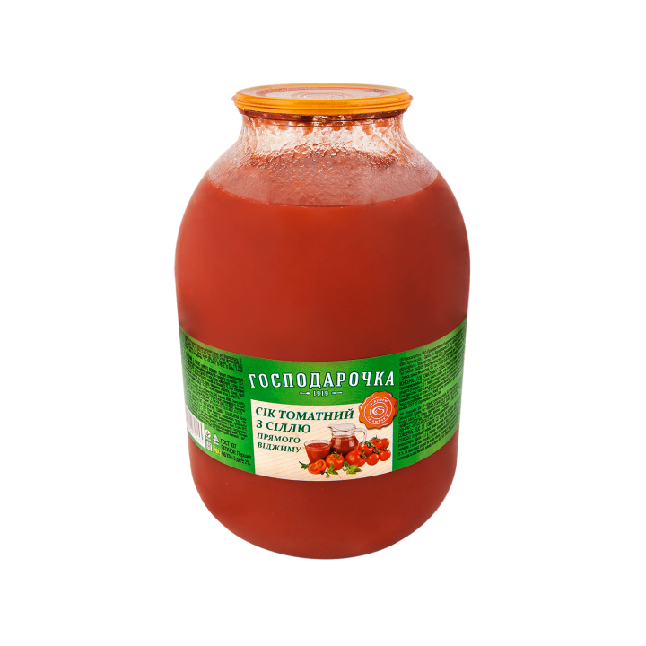Сік "Господарочка" томатний із сіллю 3л (4820024792295)