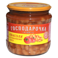 Квасоля "Господарочка" в томатному соусі 450 г (4820024797979)