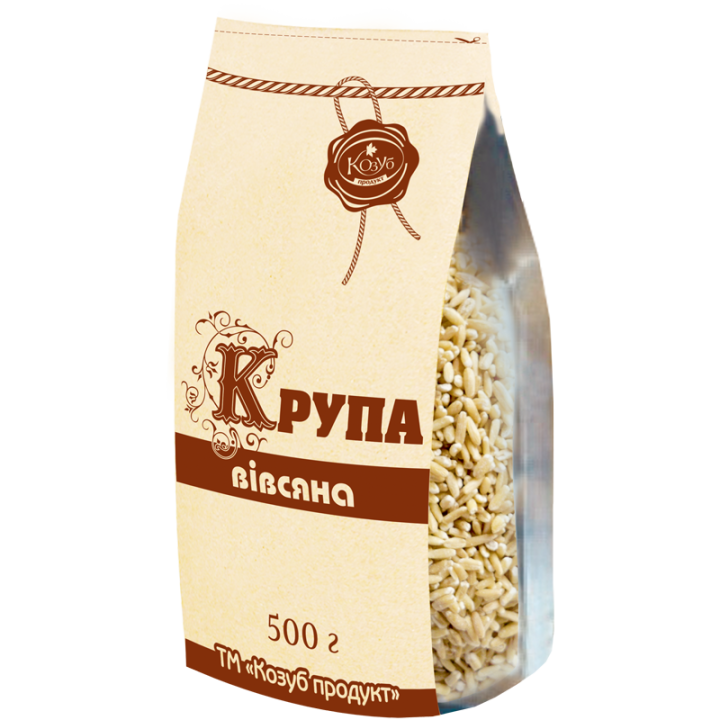 Крупа Козуб Продукт вівсяна цільнозернова 500г