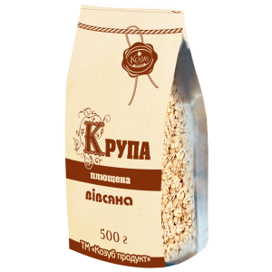 Крупа Козуб Продукт вівсяна плющена цільнозернова 500 г