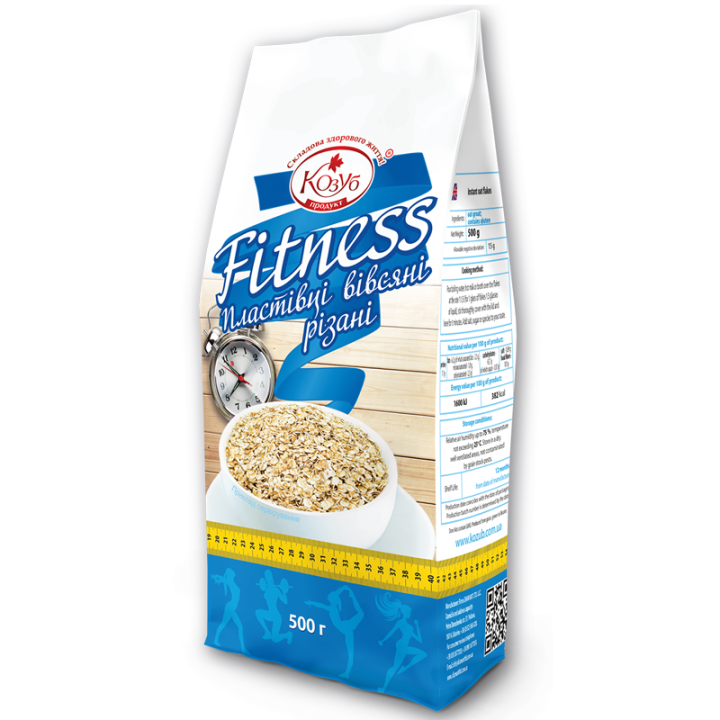Пластівці Козуб Продукт вівсяні Фітнес в пакеті 500 г