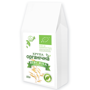 Крупа Козуб Продукт вівсяна плющена ОРГАНІЧНА 500 г