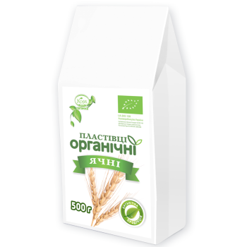 Пластівці Козуб Продукт ячні МП ОРГАНІЧНІ в пакеті 500 г