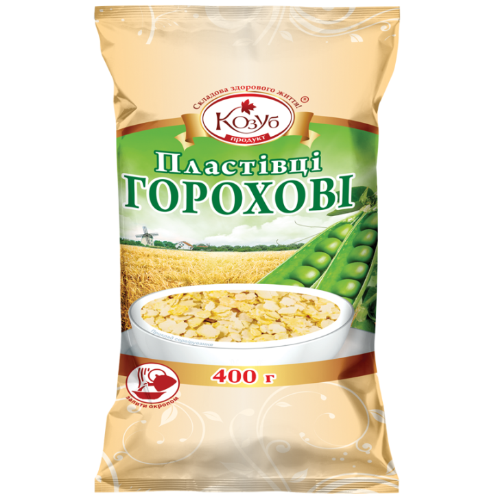 Пластівці Козуб Продукт горохові в пакеті 400 г