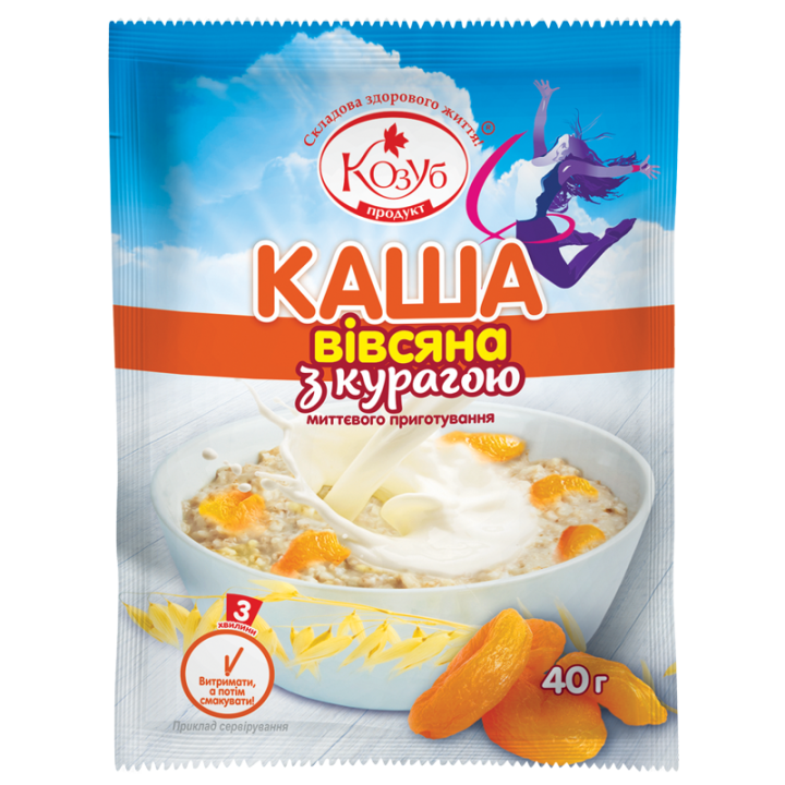 Каша Козуб Продукт вівсяна з кура гою 40 г
