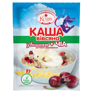 Каша Козуб Продукт вівсяна з вишнею + насіння чіа 40 г