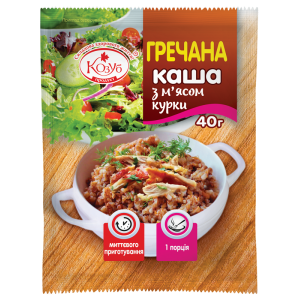 Каша Козуб Продукт гречана з мясом курки 40 г