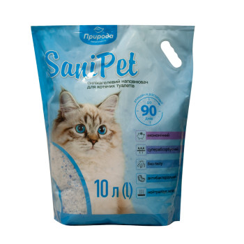 Наполнитель для кошачьего туалета Природа Sani Pet силикагелевый, 10 л