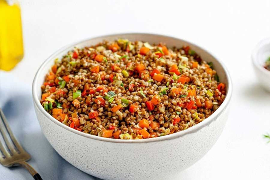 Гречка з овочами