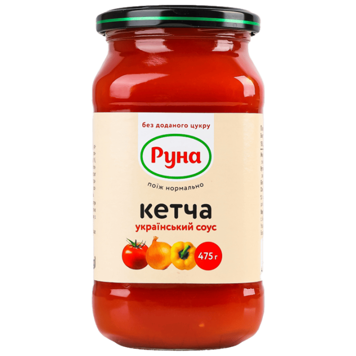 Соус Руна Український Кетча зі стевією 475 г