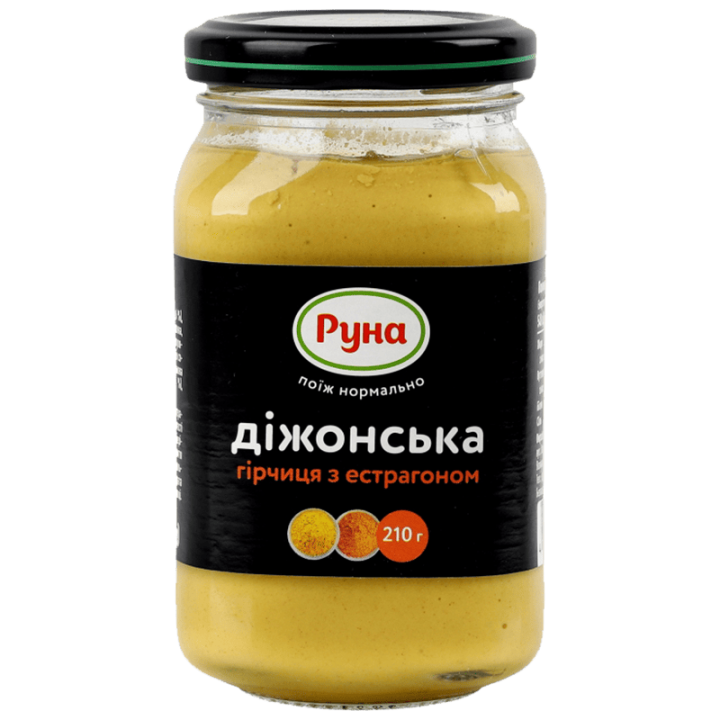 Гірчиця Руна Діжонська з естрагоном 210 г