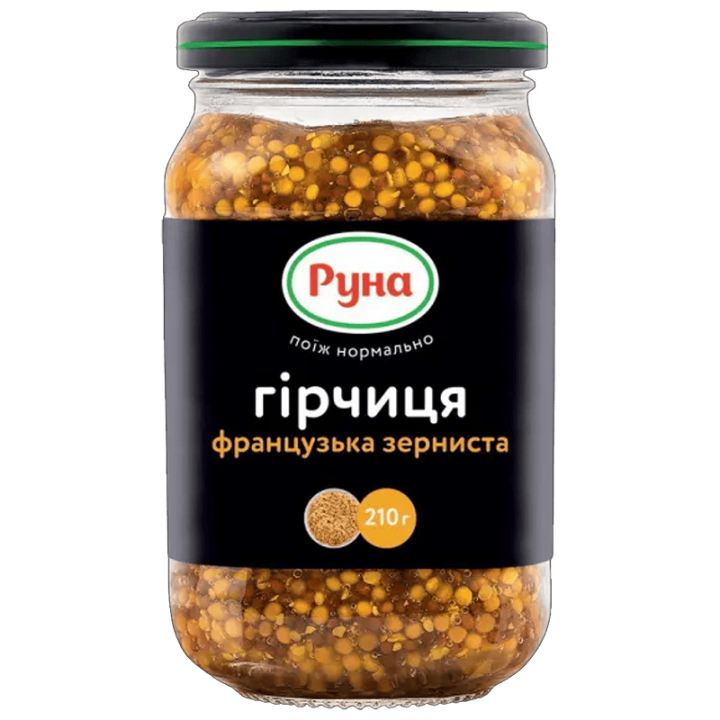 Гірчиця Руна Французька зерниста 210 г