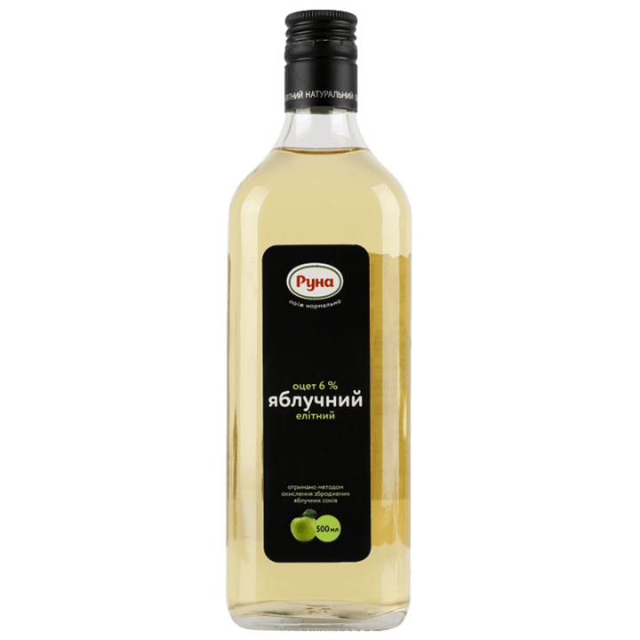 Оцет Руна з харчової сировини яблучний 6% 500 мл