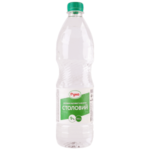 Розчин оцтової кислоти Руна Столовий 9% 750 мл