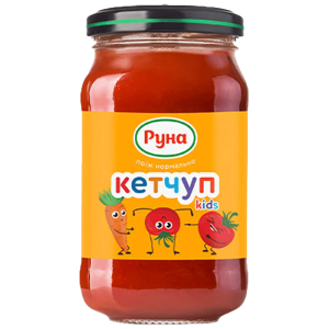 Кетчуп Руна Ніжний для дітей стерилізований 230 г