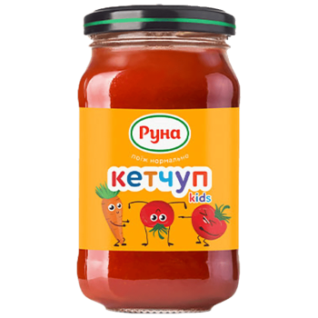 Кетчуп Руна Ніжний для дітей стерилізований 230 г