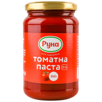 Томатна паста Руна з вмістом сухих речовин 25%  360 г