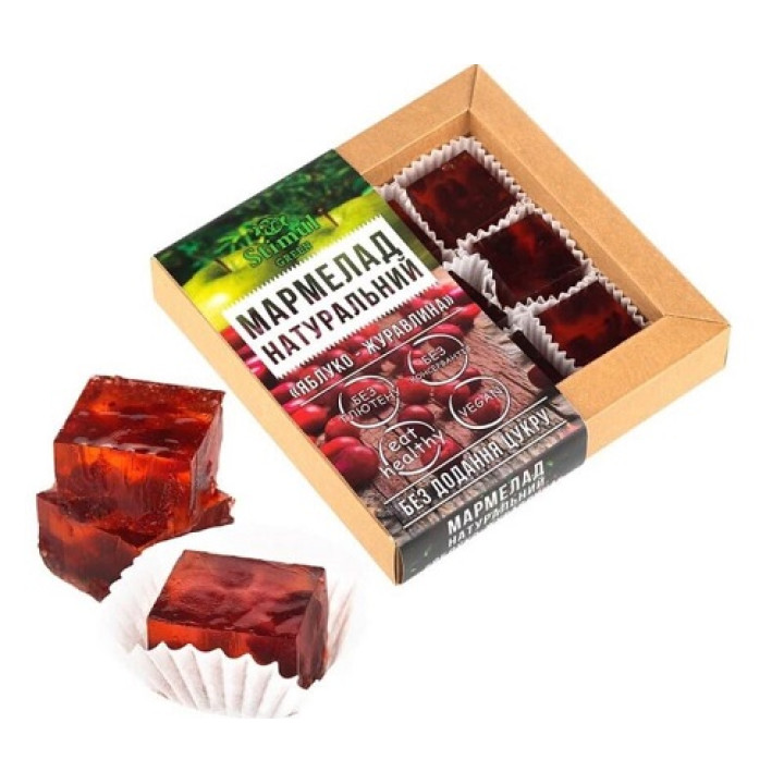 Мармелад Стимул Натуральний Яблуко-журавлина без додавання цукру  0,12кг