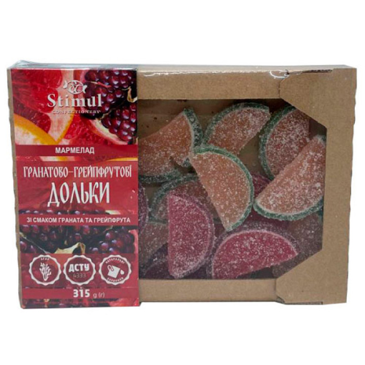 Мармелад Стимул Гранатово-грейпфрутові дольки 0,315кг