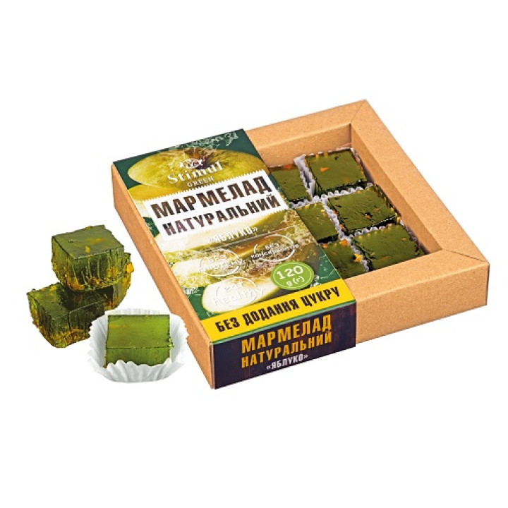 Мармелад Стимул Натуральний Яблуко без додавання цукру 0,12кг