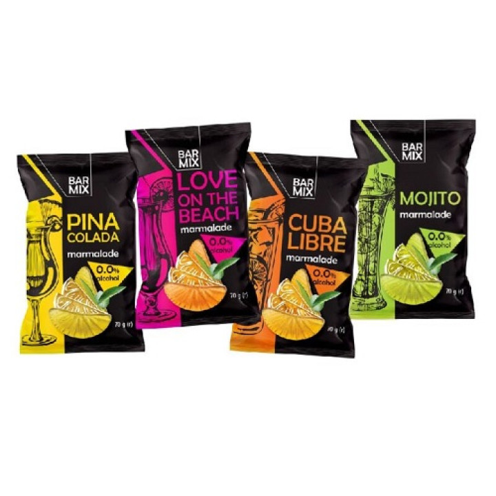 Упаковка Мармелад Стимул BAR MIX PINA COLADA 70г*16шт