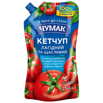 Кетчуп ЧУМАК Лагідний ДП 350г Кетчуп ЧУМАК Лагідний ДП 350г