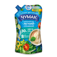 Майонезний соус ЧУМАК Легкий Справжній 30% ДП 300г