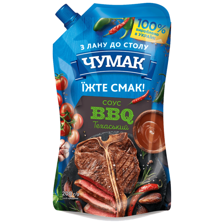 Соус ЧУМАК Техаський BBQ ДП 200г