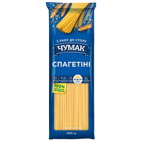 Макарони ЧУМАК Спагетіні довгорізані Пластик 400г