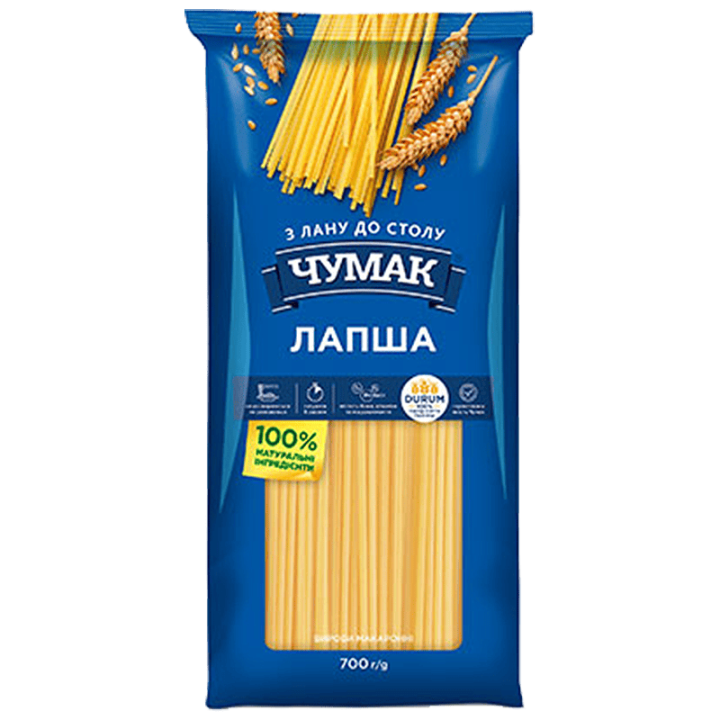 Макарони ЧУМАК Лапша ПУ 700г