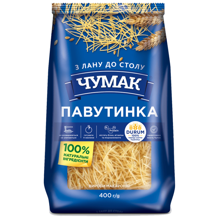 Макарони ЧУМАК Павутинка ПУ 400г