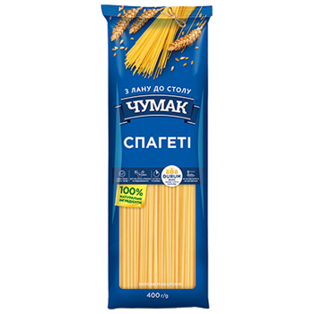 Макарони ЧУМАК Спагеті ПУ 400г