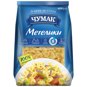 Макарони ЧУМАК Метелики ПУ 400г