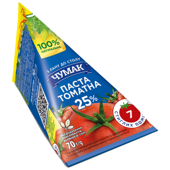 Томатна паста 25% ЧУМАК 70г Томатна паста 25% ЧУМАК 70г